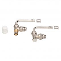 Danfoss - Kit bitube 75mm corps équerre+coude à sertir PER Ø12