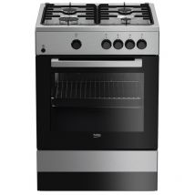 Cuisinière À Gaz Beko Fsg62000dxl 60 Cm 64 L Acier Inoxydable (4 Feux À Gaz)