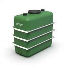 Ds Eau - Cuve Hors-sol Rectangulaire 1100 Litres avec Bandes en Acier DS Eau Vert