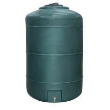 Ds Eau - Récupérateur Eau de Pluie Hors-sol Rond 1000 Litres DS Eau Vert Garantie 5 ans