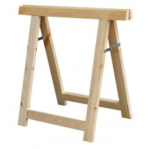 Outifrance - Tréteau industriel en bois 80x80 cm