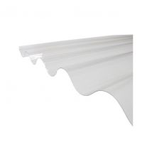 Mccover - Plaque PVC ondulée (GO 177/51 - grandes ondes) Transparent