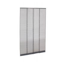 Avosdim - Moustiquaire rideau porte Passages Intensifs - L 100 x H 230 cm Gris