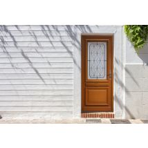 Gd Menuiseries - Porte D'entrée Bois Vitrée