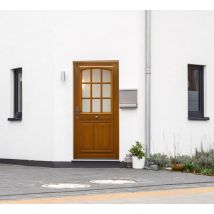 Gd Menuiseries - Porte D'entrée Bois Vitrée