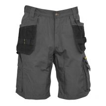 Short Stanley gris multi-poches noires