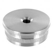 Inox Design - Terminaison Plate Fileté M8 pour Tube Diam 42.4mm
