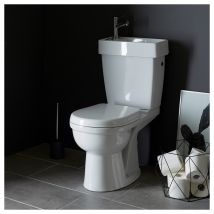 Planetebain - Pack WC avec lave mains intégré gain de place Sortie Horizontale