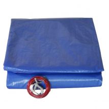 Tecplast - Bâche piscine ronde - diamètre 420 cm pour piscine de 360 cm de diamètre - 140g/m2 - filet d'écoulement
