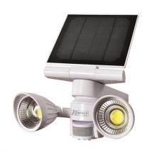 Ribimex - Spot solaire 2x4 watt 600 lumen IP44 avec détecteur