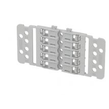 Support de fixation borne Wago inline 5 voies