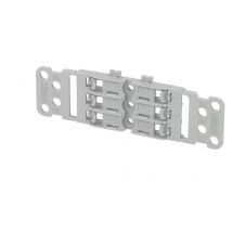 Support de fixation borne Wago inline 3 voies