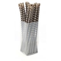 Diager - Pack de 25 Forets béton Booster-plus 3 taillants SDS-plus - 157M Ø 8 Long. Utile 100 Long. totale 160