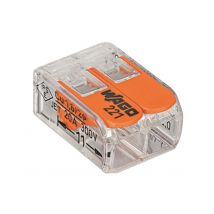 Wago - WAGO Pack de 50 Bornes de connexion universelle tous conducteurs -Type 221/2 entrées
