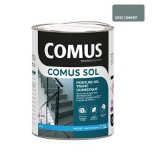 Comus - COMUS SOL GRIS CIMENT 3L Peinture pour sols intérieurs et extérieurs. trafic domestique