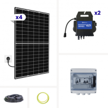 Dualsun - KIT SOLAIRE AUTOCONSOMMATION FRANÇAIS 1700W - MICRO ONDULEUR APS - SANS FIXATIONS