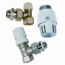 Rbm - Kit thermostatique équerre 15x21 avec tête thermostatique TL10