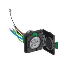 Schneider Electric - Socle de prise - T2 - Triphasé - Borne de charge de véhicules électriques EVlink Wallbox