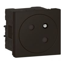 Legrand - prise de courant - 2p+t - noir mat - surface - legrand 079145l
