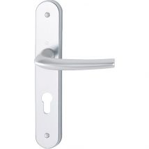Hoppe - Ensemble San Diego grand model type clé I pour cylindre européen finition F1 alu aspect argent - HOPPE - 3559782