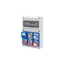 Gewiss - Coffret de chantier multiprise Tri+Neutre Q-DIN 14 16A - 5 prises