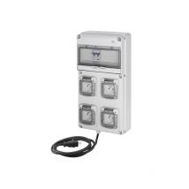 Gewiss - Coffret d'alimentation provisoire Mono Q-DIN 10 16A - 4 prises