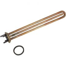 Resistance blindee thermo-plongeur droite unipolaire à bride - 1500 W - Cotherm