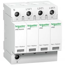 Schneider Electric - A9L65601 Schneider - Parafoudre triphasé + neutre de type 2 iPRD65r - 65kA - report de signalisation