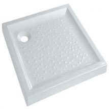 Receveur Geberit Bastia Ceramique 80 X 80 Extra-plat A Poser Pour Bonde Siphoide De 90