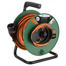 Electraline 208666 Rallonge Gardin Avec Enrouleur 40m 3g1.5 Electralock Équipée D'un Système De Verrouillage Qui Empêche La Déconnexione Fiche-prise