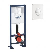 Grohe - GROHE - Bati support pour wc Rapid SL 1.13 m x 0.42 m avec plaque de commande blanche
