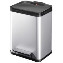 Poubelle à pédale Oko Uno Plus Taille M 17 L Argenté 0619-220 Hailo
