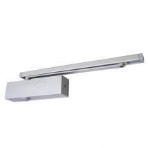 Ferme-porte Groom type GR 3400 BC pose type G force 3-4 avec frein à l'ouverture coloris blanc RAL 9016
