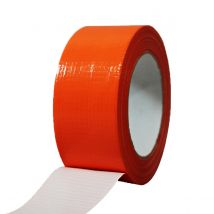 Tecplast - Ruban adhésif toilé orange 50 mm x 33 m - 1 rouleau adhésif TECPLAST pour fixer les bâches