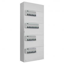 Siemens - Tableau 4 rangées pré-équipé 4 inter. diff. 63A + 22 disjoncteurs