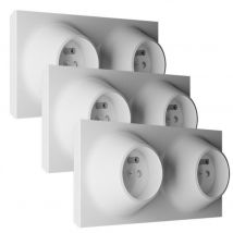 Fontini - Lot de 3 doubles prises 2P+T
