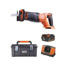 Aeg - Pack AEG 18V - Scie sabre 28 mm - Batterie 4.0 Ah - Chargeur - Caisse de rangement