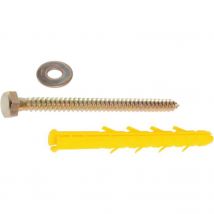 Ing Fixation - Cheville à expansion jaune - Ø 12 mm - Boîte de 25 pièces - ING Fixation