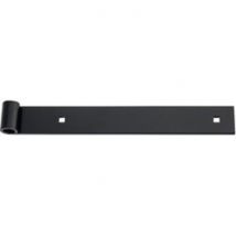 Penture noire à bout droit - 1200 x 40 mm - axe 16 mm - Percée - Torbel industrie