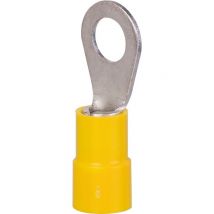 Klauke - Cosses PVC jaune à anneau pré-isolée à sertir - Ø tête 11 x 6