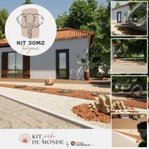 King Materiaux - Kit aménagement jardin Tanzanie 30m2