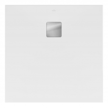 Villeroy & Boch - Receveur antidérapant 90 x 90 VILLEROY ET BOCH Crystal carré stone white