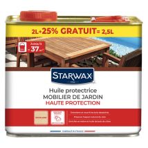 Starwax - Huile Protectrice mobilier de jardin 2L+25% offert