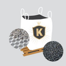 King Materiaux - Kit Gravier gris foncé + dalles stabilisatrices = 1 Big Bag gravier gris foncé Aggly 6/10 1