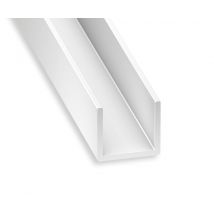 Cqfd - U PVC blanc 10x18x10x1mm int.16 1m