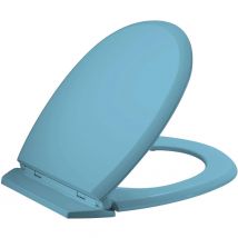 Allibert - Abattant WC en bois compressé déclipsable ATLAS turquoise