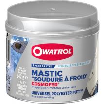 Mastic polyester universel blanc tous supports Owatrol COSMOFER Boîte de 1000 g