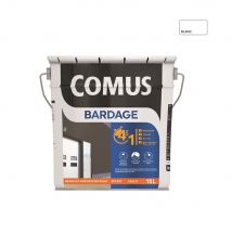 Comus - COMUS BARDAGE VELOURS BLANC 15L Peinture 4 en 1 pour rénovation de bardage (primaire et finition)
