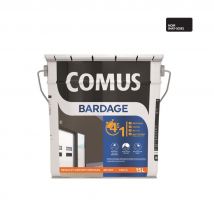 Comus - COMUS BARDAGE MAT-SOIE NOIR 15L Peinture 4 en 1 pour rénovation de bardage (primaire et finition)