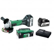 Hikoki - Meuleuse d'angle sans-fil 18V + 2 batteries 5Ah + chargeur + coffret HitCase - HIKOKI - G18DSLWUZ